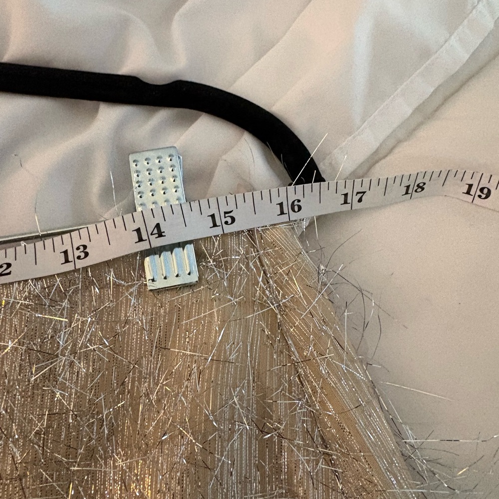 Endless rose fringe tinsel mini skirt large - Picture 6 of 7